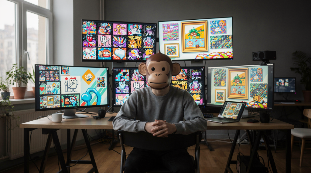 Как комьюнити Masked Monke превращает мемы в цифровые артефакты